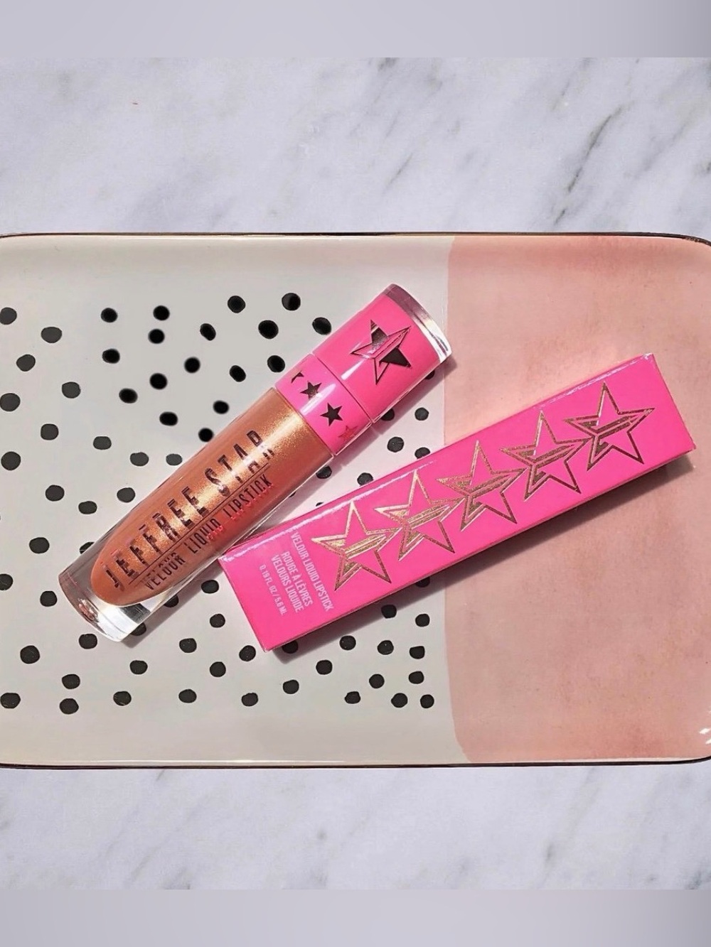 Jeffree Star Velour Liquid Lipstick P*SSY WHIPPED — Metallic Rose Gold BronzeNWT